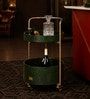 Rover Round Bar Trolley In Green Colour