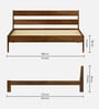 Roverb King Size Bed In Brown Maple Finish