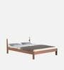 Roverb Queen Size Bed in Walnut Finish
