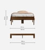 Roverb Single Size Bed In Brown Maple Colour