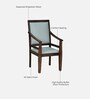 Rovigo Sheesham Wood Arm Chair in Provincial Teak Finish Rovigo Sheesham Wood Arm Chair in Provincial Teak Finish