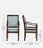 Rovigo Sheesham Wood Arm Chair in Provincial Teak Finish Rovigo Sheesham Wood Arm Chair in Provincial Teak Finish