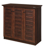 Rowan 3 Door Shoe Cabinet in Walnut Colour