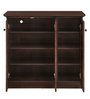 Rowan 3 Door Shoe Cabinet in Walnut Colour