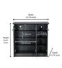 Rowan Shoe Cabinet in Light Charcoal Grey Finish