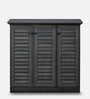 Rowan Shoe Cabinet in Light Charcoal Grey Finish
