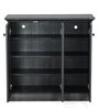 Rowan Shoe Cabinet in Light Charcoal Grey Finish