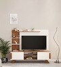 Rowlet TV Unit in Walnut & White Finish for TVs up to 42"