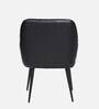 Esma Leatherette Arm Chair In Black Colour