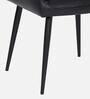 Esma Leatherette Arm Chair In Black Colour