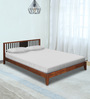 Acacia King Size Bed In Honey Brown Colour