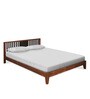 Acacia Solid Wood Queen Size Bed in Honey Brown Finish