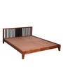 Acacia Solid Wood Queen Size Bed in Honey Brown Finish
