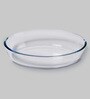 Roxx Oval Transparent Baking Dish ,700 ML