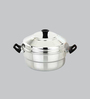 Stainless Steel Idli Cooker 3 Plates (2*3Idlis) with steamer Plate