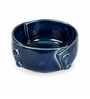 Royal Blue Button Ceramic Serving Bowl, 500 Ml