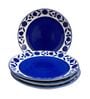 Royal Blue Ceramic (Set Of 4) Quarter Plates