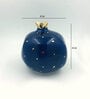 Royal Blue Ceramic Glass Table Vase