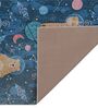 Royal Blue Kids Polyester 4 ft x 6 ft Machine Made Carpet