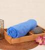 Royal Blue Microfiber Solid 300 GSM 2 Pcs Bath Towels 