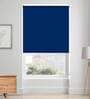 Royal Blue Polyester Solid 84 X 42 Inches Blackout Roller Blind