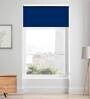 Royal Blue Polyester Solid 84 X 54 Inches Blackout Roller Blind