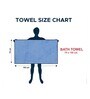 Royal Blue Solid 400 GSM Microfiber Bath Towel