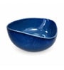 Royal Blue Triangle Ceramic Serving Bowl, 500 Ml