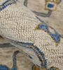 Blue Persian Wool 5 ft x 8 ft Hand Tufted Carpet
