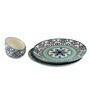 Royal Crown (Set of 4) Ceramic Dining Set (2 Plates & 2 Bowls)
