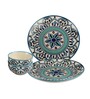 Royal Crown (Set of 4) Ceramic Dining Set (2 Plates & 2 Bowls)