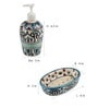 Royal Crown Multicolour Ceramic (Set of 4) Bath Accessory Set