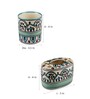 Royal Crown Multicolour Ceramic (Set of 4) Bath Accessory Set