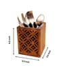 Royal Floral Woodwork -Cutlery Holder