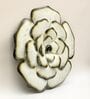 Iron Royal Flower White Abstract Wall Art