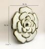 Iron Royal Flower White Abstract Wall Art