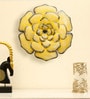 Iron Royal Flower Yellow Abstract Wall Art