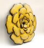 Iron Royal Flower Yellow Abstract Wall Art