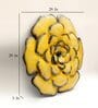 Iron Royal Flower Yellow Abstract Wall Art