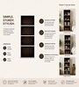 Royal Haven Grand Edition Book Shelf In Flowery Wenge Finish