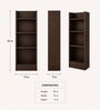 Royal Haven Grand Edition Book Shelf In Flowery Wenge Finish