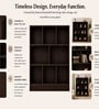 Royal Haven Grand Edition Book Shelf In Flowery Wenge Finish