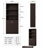 Royal Haven Grand Edition Book Shelf In Flowery Wenge Finish