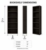 Royal Haven Grand Edition Book Shelf In Flowery Wenge Finish