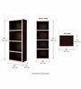 Royal Haven Grand Edition Book Shelf In Flowery Wenge Finish