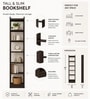 Royal Haven Grand Edition Book Shelf In Flowery Wenge Finish