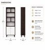 Royal Haven Grand Edition Book Shelf In Flowery Wenge Finish