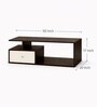 Royal Haven Grand Edition Luxury Wooden Centre Table In Flowery Wenge Finish