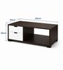 Royal Haven Grand Edition Luxury Wooden Centre Table In Flowery Wenge Finish