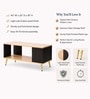 Royal Haven Grand Edition Luxury Wooden Centre Table In Flowery Wenge Finish